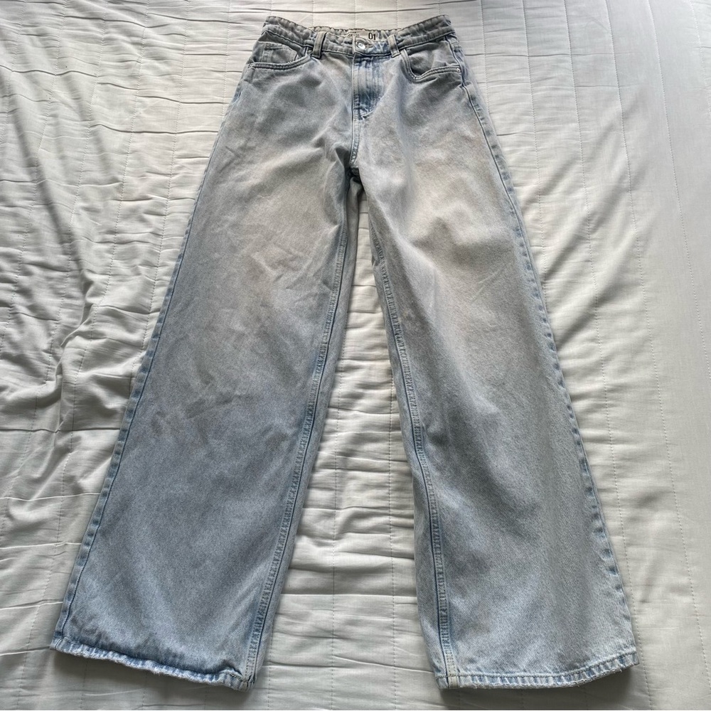 refuge Light Blue Wide Leg Jeans